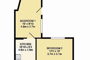 2 bed flat, Bedford Terrace, Near university, Plymouth, PL48EY - Image 2